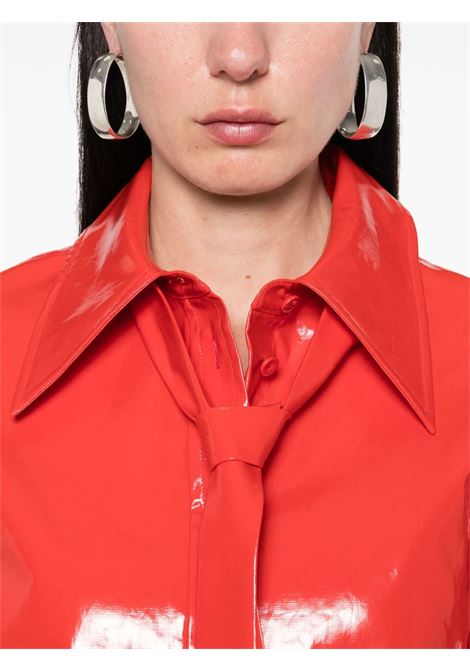 Bright red tie-detail shirt Jil Sander - women JIL SANDER | J03DL0183J60082825
